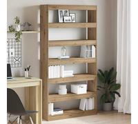 vidaXL Librería 6 niveles 100 x 30 x 198 cm Madera de ingeniería