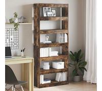 vidaXL Librería 6 niveles 80 x 30 x 198 cm Madera de ingeniería