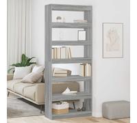 vidaXL Librería 6 niveles 80 x 30 x 198 cm Madera de ingeniería