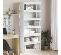 vidaXL Librería 6 niveles 80 x 30 x 198 cm Madera de ingeniería