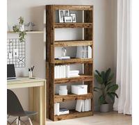 vidaXL Librería 6 niveles 80 x 30 x 198 cm Madera de ingeniería