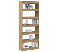 vidaXL Librería 6 Niveles 80 x 30 x 198 cm Madera de ingeniería