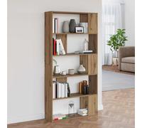 vidaXL Librería 80 x 24 x 159 cm Madera de ingeniería Roble artisan