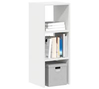 vidaXL Librería apilable madera contrachapada blanca 30x30x80 cm