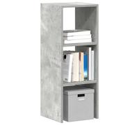 vidaXL Librería apilable madera contrachapada gris cemento 30x30x80 cm