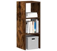 vidaXL Librería apilable madera contrachapada roble ahumado 30x30x80cm
