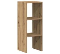 vidaXL Librería apilable Madera contrachapada Roble Artesanal