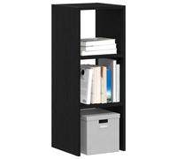 vidaXL Librería apilable madera contrachapada roble negro 30x30x80 cm