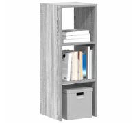 vidaXL Librería apilable madera contrachapada sonoma gris 30x30x80 cm