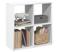 vidaXL Librería biombo blanco 69,5x29x69,5 cm madera de ingeniería