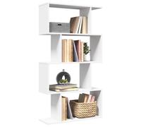 vidaXL Librería biombo de 4 niveles blanca 70x24x129 cm