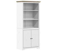 vidaXL Librería BODO madera maciza de pino 82x40x173 cm Blanco Marrón