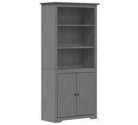 vidaXL Librería BODO madera maciza de pino 82x40x173 cm en color Gris/Blanco/Marrón