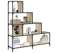 vidaXL Librería con 4 peldaños madera roble Sonoma 139x33,5x149 cm
