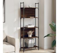 vidaXL Librería de 5 estantes madera roble marrón 60,5x24x166,5 cm