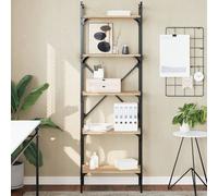 vidaXL Librería de 5 estantes madera roble Sonoma 56x31,5x174 cm