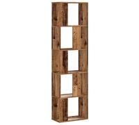 vidaXL Librería 5 niveles Madera color envejecido 45x23,5x162,5 cm