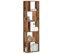 vidaXL Librería de 5 Niveles Madera Color Envejecido 45x23,5x162,5 cm, librería, estantería de Libros, Estante de Libros, librerías