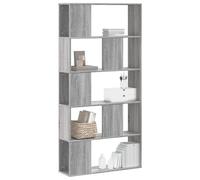 vidaXL Librería de 5 niveles madera gris Sonoma 80,5x23,5x162,5 cm