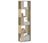 vidaXL Librería de 5 niveles madera roble Sonoma 45x23,5x162,5 cm