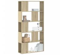 vidaXL Librería de 5 niveles - Madera Roble Sonoma - 80,5x23,5x162,5 cm