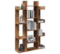 vidaXL Librería de madera contrachapada envejecida 86x25,5x140 cm