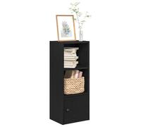 vidaXL Librería de madera contrachapada roble negro 31x24x77 cm