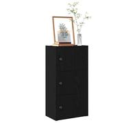 vidaXL Librería de madera contrachapada Roble negro 40x24x77 cm