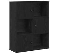 vidaXL Librería de Madera contrachapada Roble Negro 60x24x76,5 cm