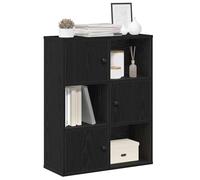 vidaXL Librería de madera contrachapada roble negro 60x24x76,5 cm