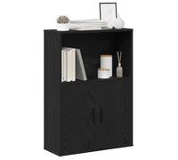 vidaXL Librería de madera contrachapada roble negro 60x24x85 cm