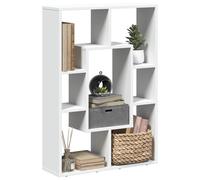 vidaXL Librería de madera de ingeniería blanca 63x20x90 cm