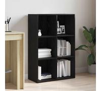 vidaXL Librería de roble negro, 66x30x98 cm, madera de ingeniería