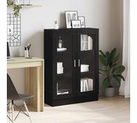 vidaXL Librería de roble negro Madera de ingeniería 82,5x30,5x115 cm