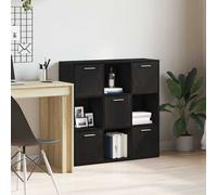 vidaXL Librería de roble negro 90x28x90 cm Madera de ingeniería