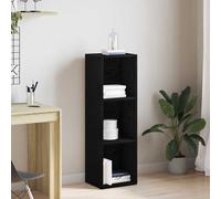 vidaXL Librería de roble negro de 36x30x114 cm, fabricada en madera de ingeniería