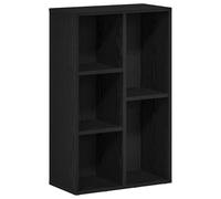 vidaXL Librería de roble negro de 50x25x80 cm, madera de ingeniería