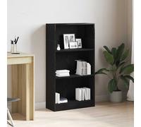 vidaXL Librería de roble negro de 60x24x109 cm, fabricada en madera de ingeniería