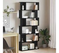 vidaXL Librería de roble negro de 80x24x190,5 cm, fabricada en madera de ingeniería