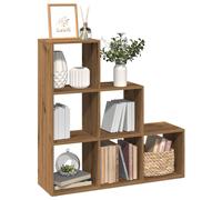vidaXL Librería divisor 3 niveles madera roble artisan 99x29x99 cm