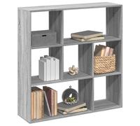 vidaXL Librería divisor madera ingeniería gris Sonoma 102x29x103,5 cm