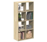 vidaXL Librería divisor de madera ingeniería Roble Sonoma 69,5 x 29 x 137,5 cm
