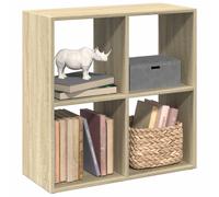 vidaXL Librería divisor madera ingeniería roble Sonoma 69,5x29x69,5 cm