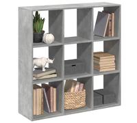 vidaXL Librería divisora madera gris hormigón 102x29x103,5 cm