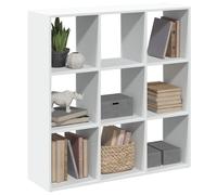 vidaXL Librería divisora madera ingeniería blanca 102x29x103,5 cm