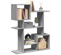 vidaXL Librería divisora madera ingeniería gris Sonoma 92x29x112 cm