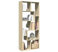 vidaXL Librería divisora Madera ingeniería Roble Sonoma 67x25x161,5 cm
