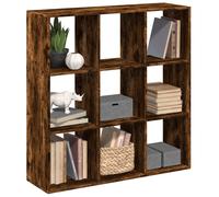 vidaXL Librería divisora madera roble ahumado 102x29x103,5 cm