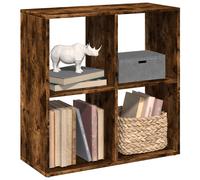 vidaXL Librería divisora madera roble ahumado 69,5x29x69,5 cm
