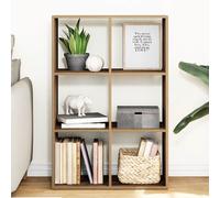 vidaXL Librería divisora de madera roble Artisan 69,5x29x103,5 cm
